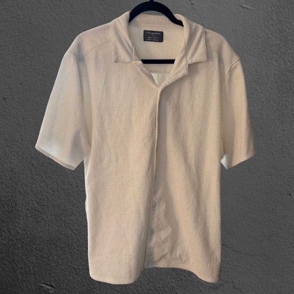 Primark Off-White Textured Top